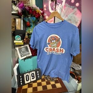 Crash Bandicoot Men's LT BLUE Short Sleeve T-Shirt